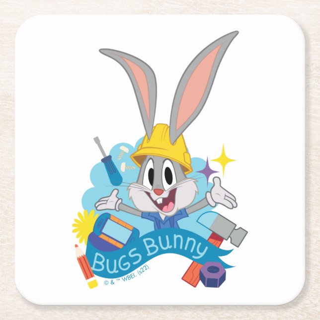 Porta-copo De Papel Quadrado INSETOS BUNNY BUILDERS™| INSETOS BUNNY™ Character  (Frente)