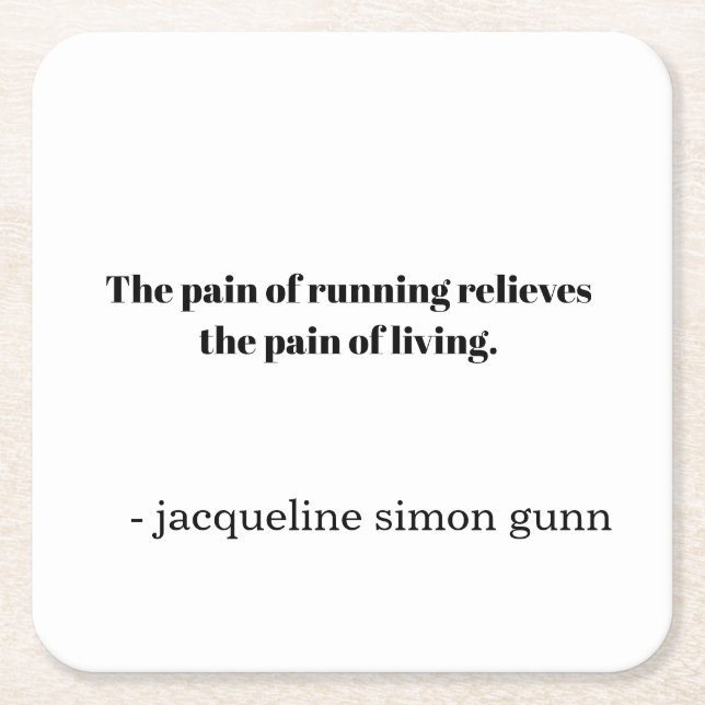 Porta-copo De Papel Quadrado Inspiration runners  (Frente)