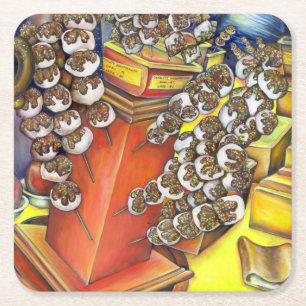 Porta-copo De Papel Quadrado Interseção do Espaço e do Comércio