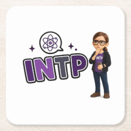 Porta-copo De Papel Quadrado INTP — A Mente Investigadora