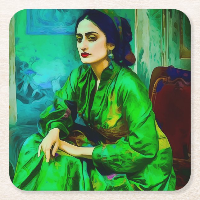 Porta-copo De Papel Quadrado Introdução (Frente)