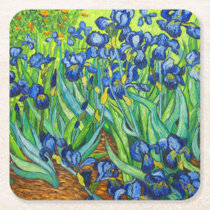 Porta-copo De Papel Quadrado Íris de Van Gogh