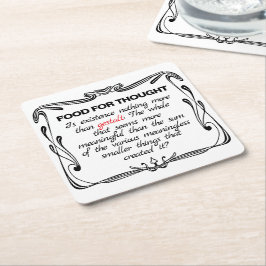 Porta-copo De Papel Quadrado Is Existence Gestalt?