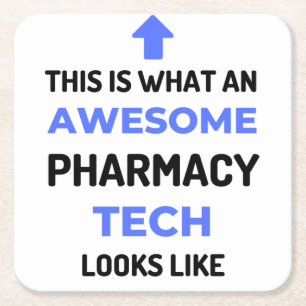 Porta-copo De Papel Quadrado Isto É O Que Uma Técnica De Farmácia Incrível Pare