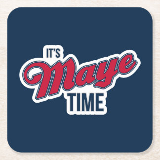 Porta-copo De Papel Quadrado It’s Maye Time | Red White and Blue Gameday