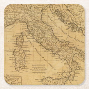 Porta-copo De Papel Quadrado Italia antiga