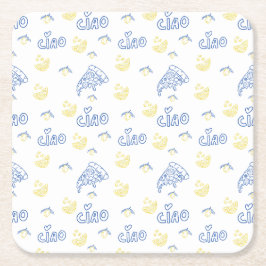 Porta-copo De Papel Quadrado Italy Lover– Ciao Italian Vibes