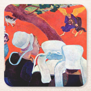 Porta-copo De Papel Quadrado Jacob Luta com o Anjo, Gauguin