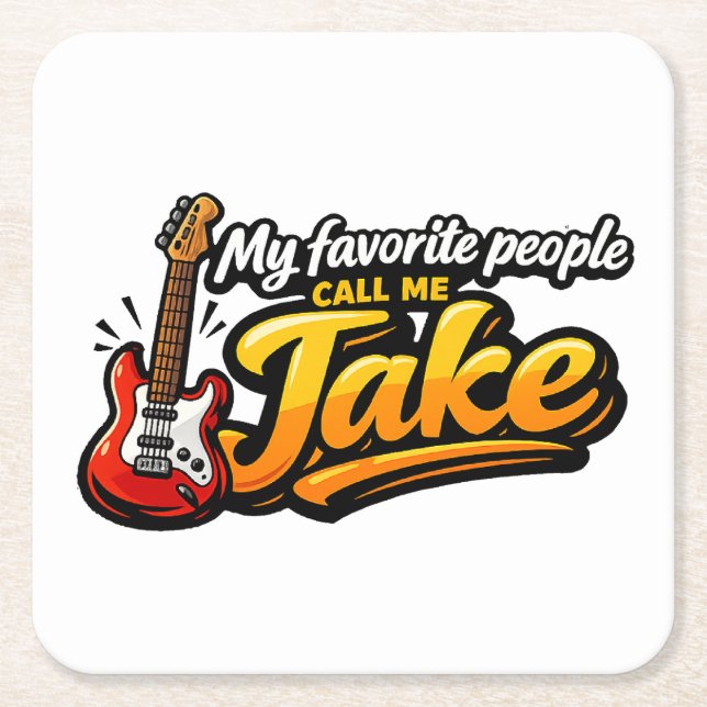 Porta-copo De Papel Quadrado Jake (Frente)