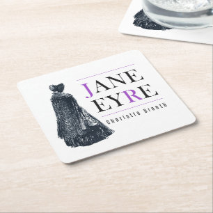 Porta-copo De Papel Quadrado Jane Eyre em Cabo e Bonnet