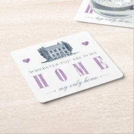 Porta-copo De Papel Quadrado Jane Eyre - Minha Única Casa - Casa