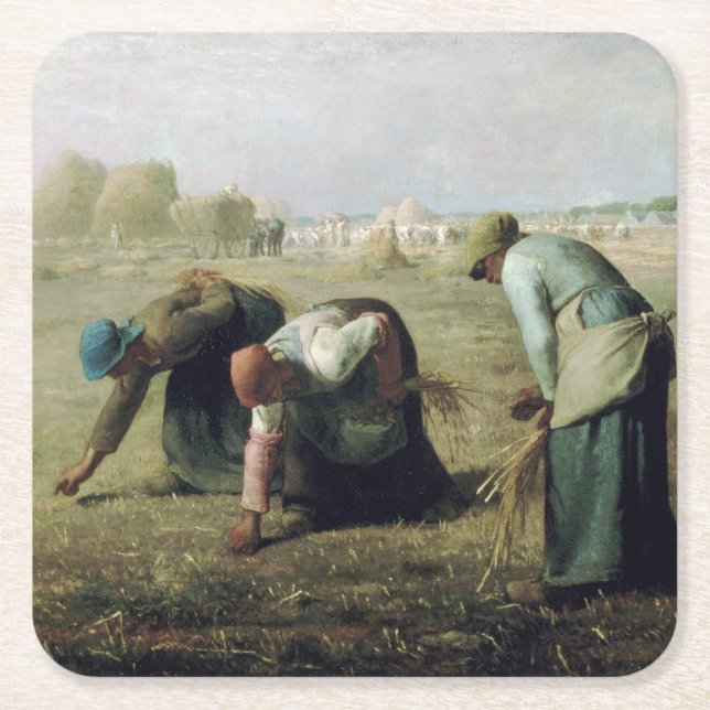 Porta-copo De Papel Quadrado Jean-Francois Millet, 1857 (Frente)