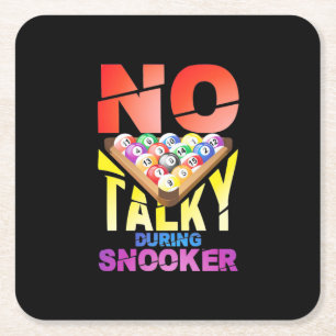 Porta-copo De Papel Quadrado Jogador de Bilhar Sem Talk Durante O Snooker