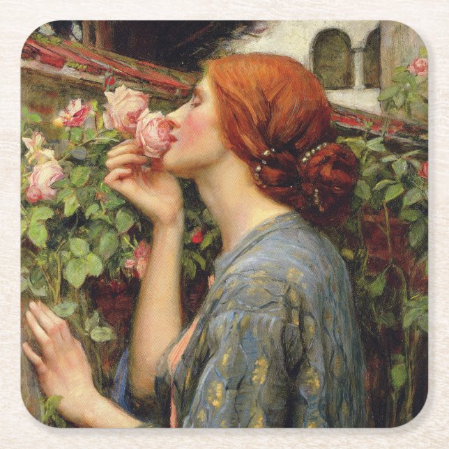 Porta-copo De Papel Quadrado John William Waterhouse (Frente)