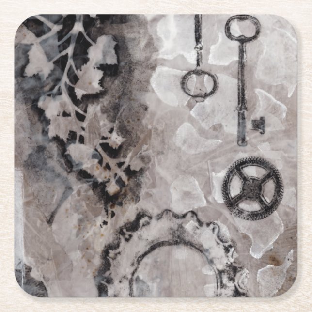 Porta-copo De Papel Quadrado justaposição II (Frente)