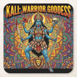 Porta-copo De Papel Quadrado Kali Warrior Goddess
