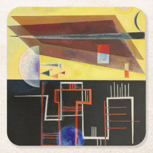 Porta-copo De Papel Quadrado Kandinsky Inner Alliance Abstrato Trabalho de arte