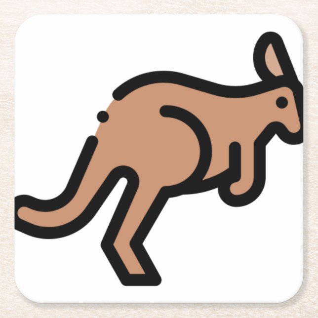 Porta-copo De Papel Quadrado Kangaroo (Frente)