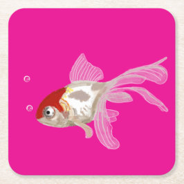 Porta-copo De Papel Quadrado Kleiner Goldfisch - 