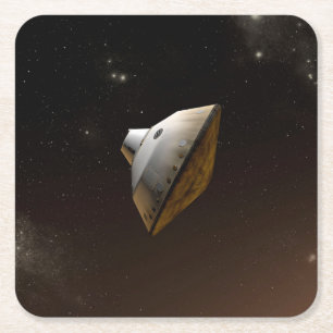 Porta-copo De Papel Quadrado Laboratório de Ciência Mars Aeródroma Cápsula