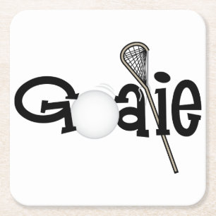 Porta-copo De Papel Quadrado Lacrosse Goalie