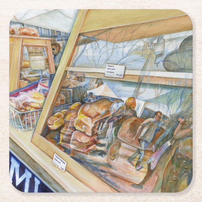 Porta-copo De Papel Quadrado Lado ensolarado da insanidade (Frente)