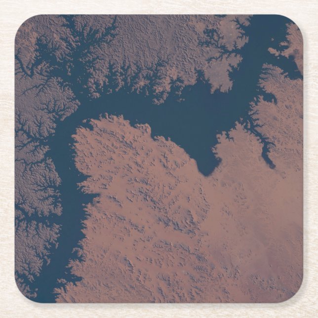 Porta-copo De Papel Quadrado Lago Nasser (Frente)