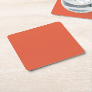 Porta-copo De Papel Quadrado Laranja Chocante Apoio de Papel Quadrado