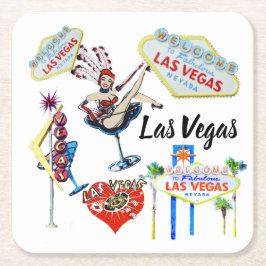 Porta-copo De Papel Quadrado Las Vegas