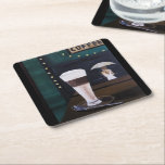 Porta-copo De Papel Quadrado Latte Macchiato Painting by Alfred Fox<br><div class="desc">Latte Macchiato Painting by Alfred Fox Drink Coaster.</div>