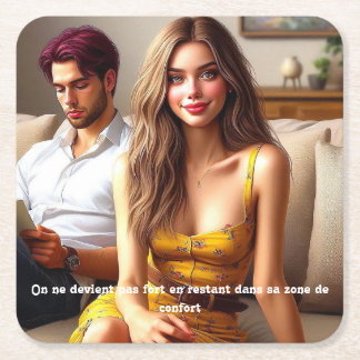 Porta-copo De Papel Quadrado - Les Ailes de l’Espoir