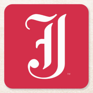 Porta-copo De Papel Quadrado Letra JSU Clássica da Universidade Estadual de Jac