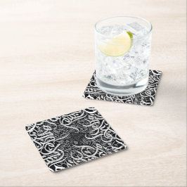 Porta-copo De Papel Quadrado letras árabes