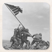 Levantando a bandeira em Iwo Jima