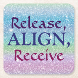 Porta-copo De Papel Quadrado Liberar, Alinhar, Receber Portas copos