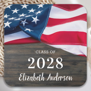 Porta-copo De Papel Quadrado Licenciado Militar Russo Bandeira Americana Patri