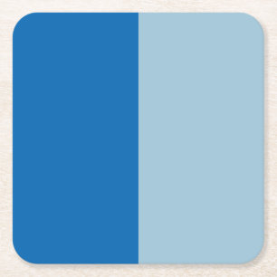 Porta-copo De Papel Quadrado Limonada Azul Elétrica e Aquamarine Duo Tom