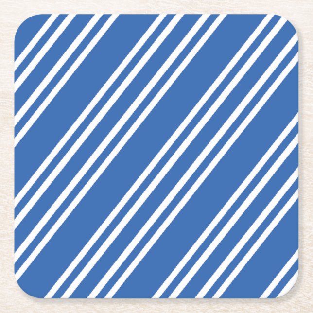 Porta-copo De Papel Quadrado Listras (Frente)