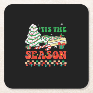 Porta-copo De Papel Quadrado Little Tis The Season