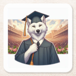 Porta-copo De Papel Quadrado Lobo Graduado
