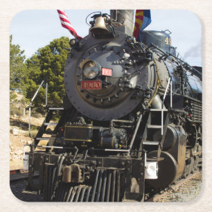 Porta-copo De Papel Quadrado Locomotiva a vapor 4960 da Grand Canyon Railway