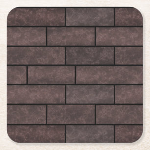 Porta-copo De Papel Quadrado Loft, tijolo