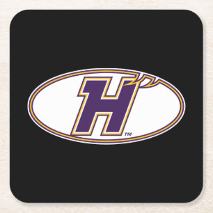 Porta-copo De Papel Quadrado Logotipo Atlético Hunter College Hawks
