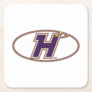 Porta-copo De Papel Quadrado Logotipo Atlético Hunter College Hawks