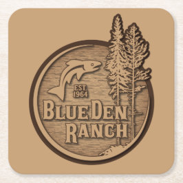 Porta-copo De Papel Quadrado Logotipo BDR 2020