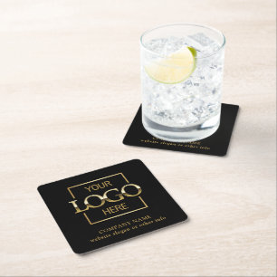 Porta-copo De Papel Quadrado Logotipo Corporativo Personalizado de Marca Promoc