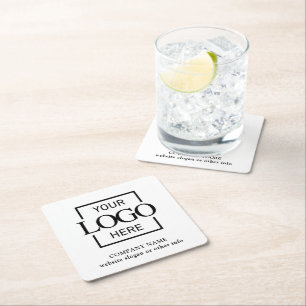 Porta-copo De Papel Quadrado Logotipo Corporativo Personalizado Promoções de Ma