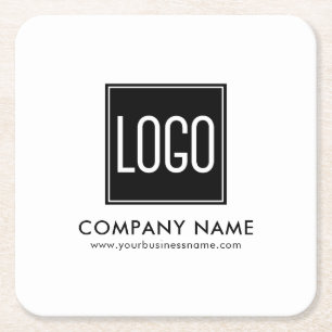 Porta-copo De Papel Quadrado Logotipo da empresa de negócio da marca   do Prom