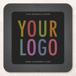 Porta-copo De Papel Quadrado Logotipo da empresa Portas copos de papel em papel