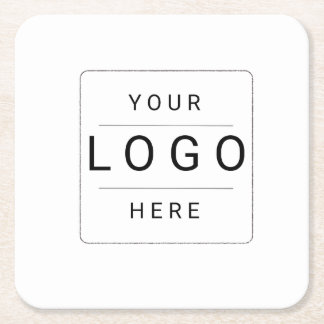 Porta-copo De Papel Quadrado Logotipo Personalizado
